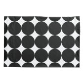 Black White Retro Geometric Cirtern Pattern Kussensloop (Achterkant)