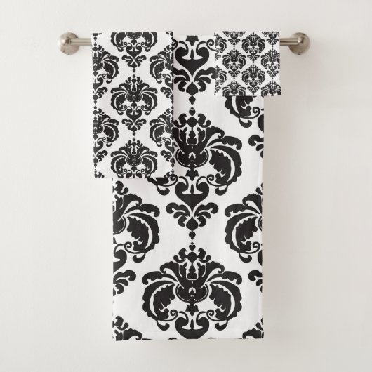 Black & White Royal Glam Damask (En situation)