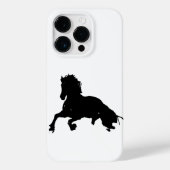 Black White Running Horse Silhouette Case-Mate iPhone Case (Achterkant)