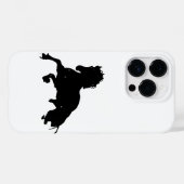Black White Running Horse Silhouette Case-Mate iPhone Case (Achterkant (horizontaal))