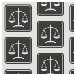Black White Scales of Justice Wettelijke Gifts F Stof