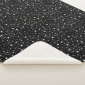 Black White Scatered Stars Sherpa Deken (3/4)