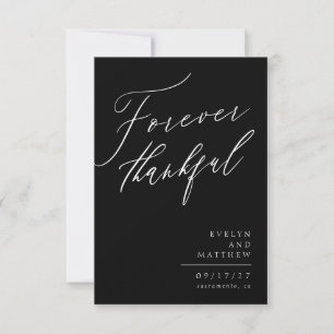 Black White Script pour toujours Merci photo Colla