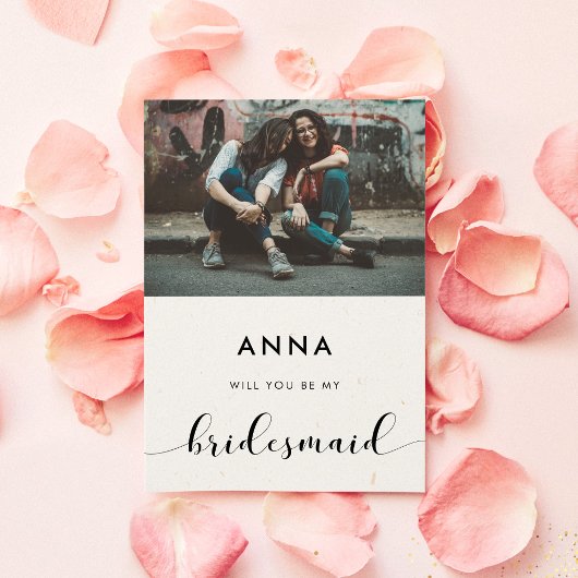 Black & white Serez-vous mon carte photo de femme 