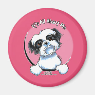 Black/White Shih Tzu IAAM Magneet