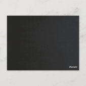 BLACK & WHITE SILK UW LOGO WORKSHOP GALA EVENEMENT BRIEFKAART (Achterkant)