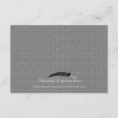 Black White Silver Art Deco Lijst Weddenschap Invo Informatiekaartje (Achterkant)