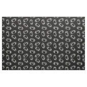 Black & White Simple Football Pattern Stof (Fat Quarter)