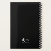 Black & White Simple Minimalist Planner (Achterkant)
