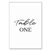 Black White Simple Script Wedding Kaart (Voorkant)