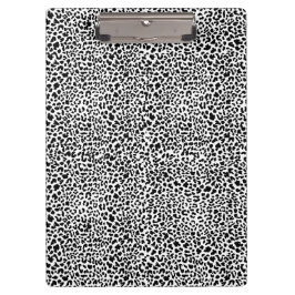 Black & white snow leopard print  klembord