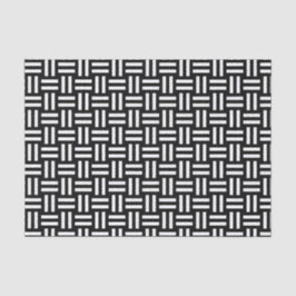 Black & White Square Knot Tissuepapier