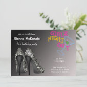 Black White Stilettos verjaardag Kaart (Staand voorkant)