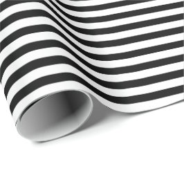 Black | white stripe wrapping paper cadeaupapier