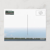 Black White Striped Briefkaart (Achterkant)