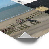 Black White Striped Lighthouse Photo Poster Print (Hoek)