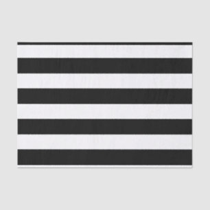 Black White Striped Modern Wedding Party Tissuepapier