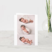 Black White Stripes with Gold Confetti Pattern Kaart (Achterkant)