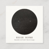 Black White Stud Earning Display Vierkante Visitekaartje (Voorkant)