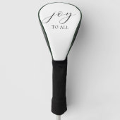 Black White Stylish Custom Golf Club Headcover (Voorkant)