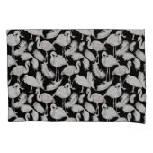 Black White Swan Feathers Pattern Elegant Kussensloop (Voorkant-Links)