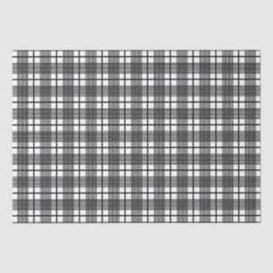 Black White Thin Glen Pset Pattern Tissuepapier