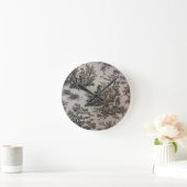 Black & White Toile Ronde Klok (Huis)