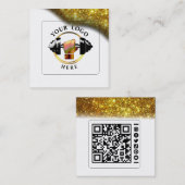 Black White Trainer Social Media Visitekaartje (Voorkant / Achterkant)