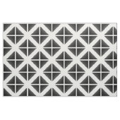 Black White Trendy Triangles Fabric Stof (Fat Quarter)