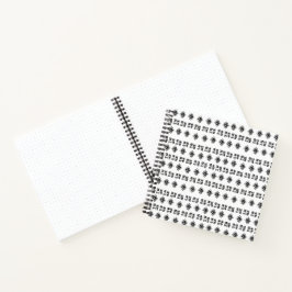 Black White Tribal Markings Bullet Journal Sketch Notitieboek