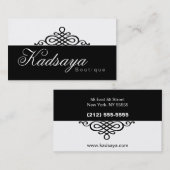 Black White Visitekaartje BW 1 Kadsaya Retail (Voorkant / Achterkant)