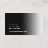 Black White Visitekaartje BW 6-technologie (Achterkant)