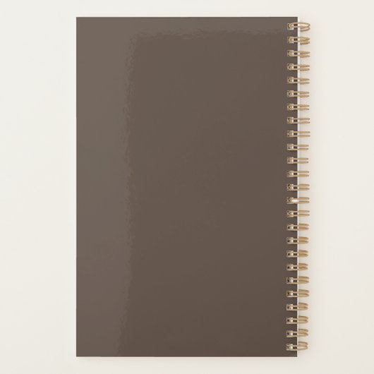 Black White Waterverf Mountains Script Planner (Achterkant)