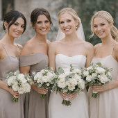 Black & White Wedding Attire Card Kaart