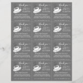 Black White Wedding Colors Tea Bag Wedding (Achterkant)