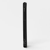 Black & White Whimsical Floral i iPhone 5 Hoesje (Achterkant/links)