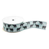 Black White Winter Forest Beer Grosgrain Lint (Spoel)