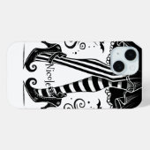 Black & White Witch Legs Whimsical Halloween Party Case-Mate iPhone Case (Achterkant (horizontaal))