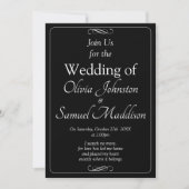 Black & White with Infinity Scroll Wedding Suite, Kaart (Voorkant)