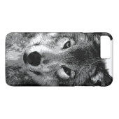 Black & White Wolf Eyes iPhone 7 Plus Coque (Dos (Horizontal))