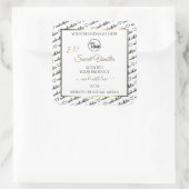 Black White Word Cloud Golden Product Labels Logo (Tas)