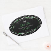 Black White Word Cloud Green Product Labels Logo (Envelop)