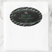 Black White Word Cloud Green Product Labels Logo (Tas)