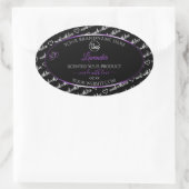 Black White Word Cloud Paars Product Labels Logo (Tas)