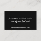 Black White Zebra Imprimer Personnaliser le Carte (Dos)