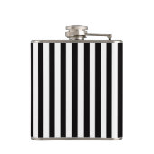 Black WhStripe Paars Quatrefoil 3 Monogram Heupfles (Achterkant)