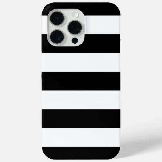 Black Wide Stripe Case-Mate iPhone Case (Achterkant)