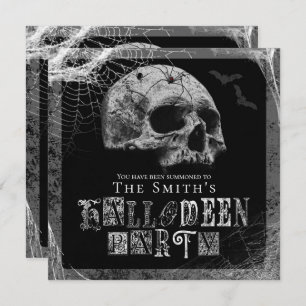 Black Widow Halloween Party (Schatje en Spiderwebb Kaart