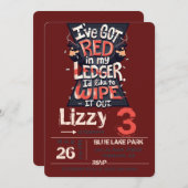 Black Widow invitation card (Devant / Derrière)