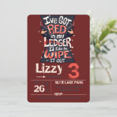 Black Widow invitation card (Debout devant)